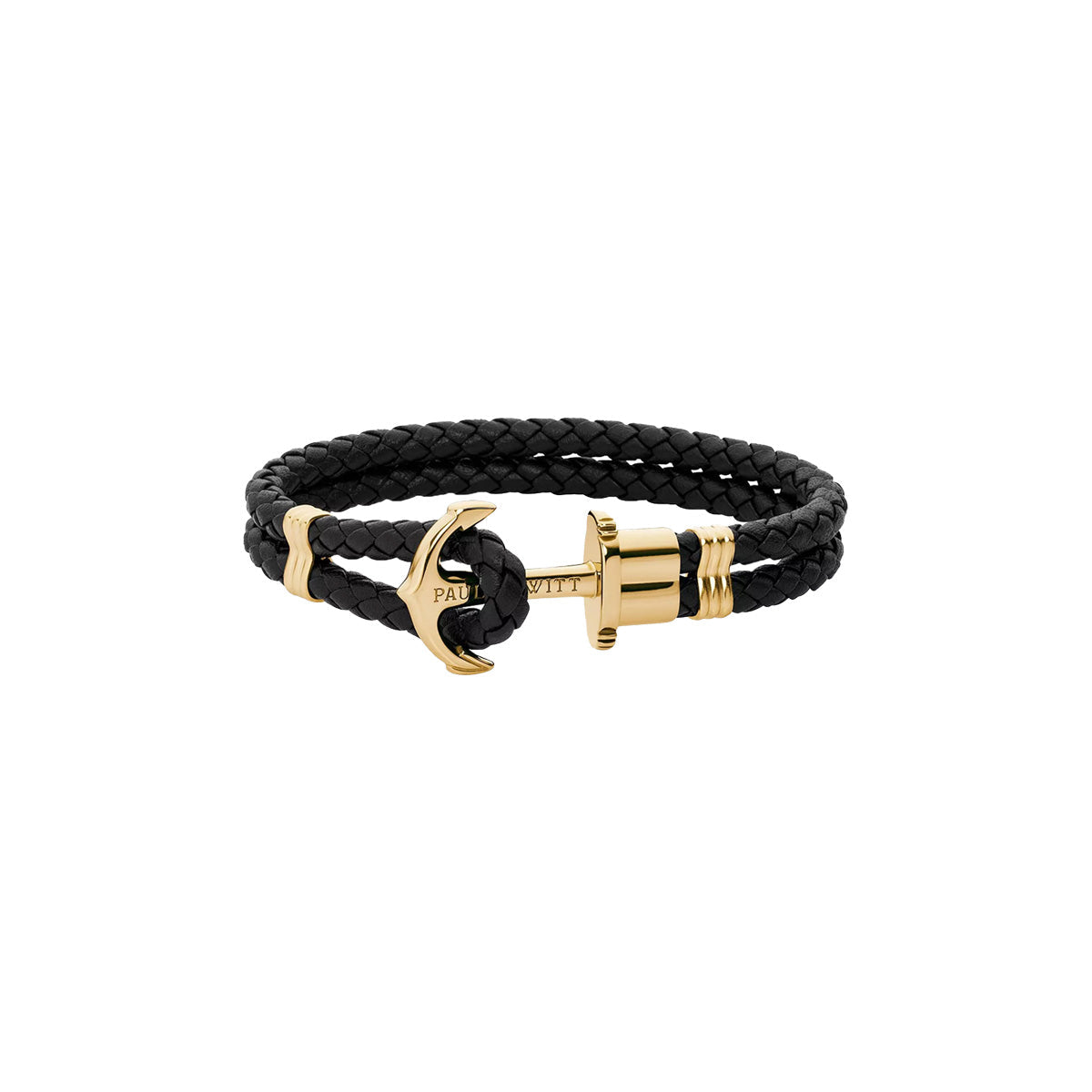 Paul Hewitt Phrep Black Leather  M Bracelet