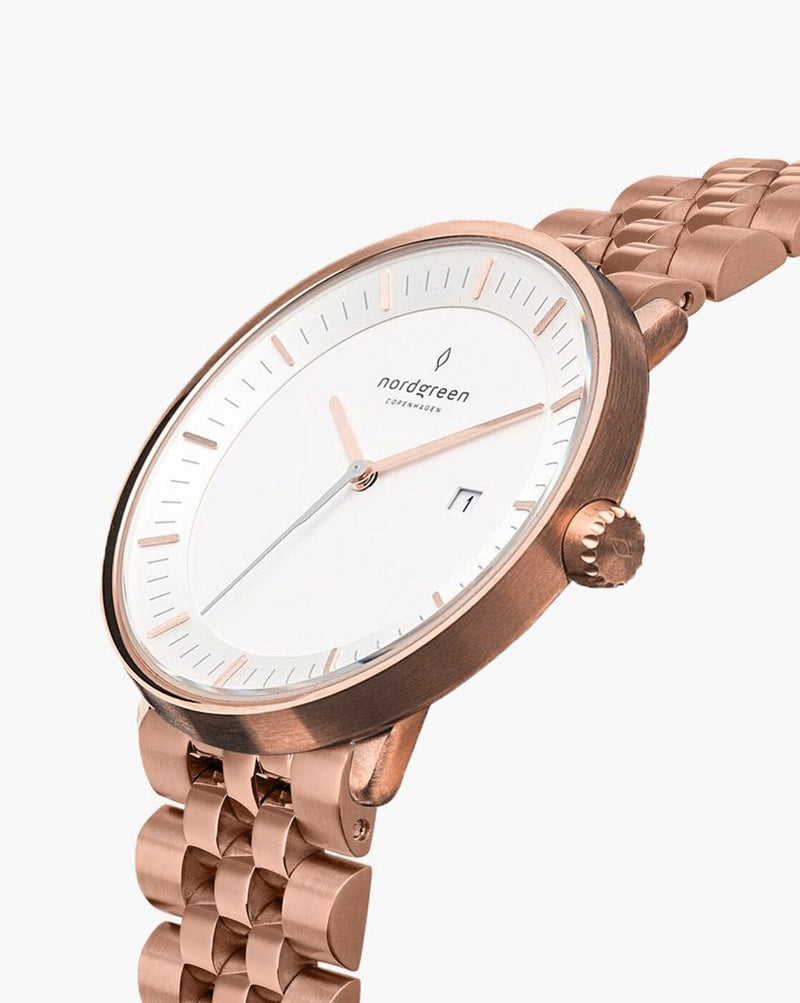 Nordgreen Women's Philosopher 36mm Rose Gold Watch