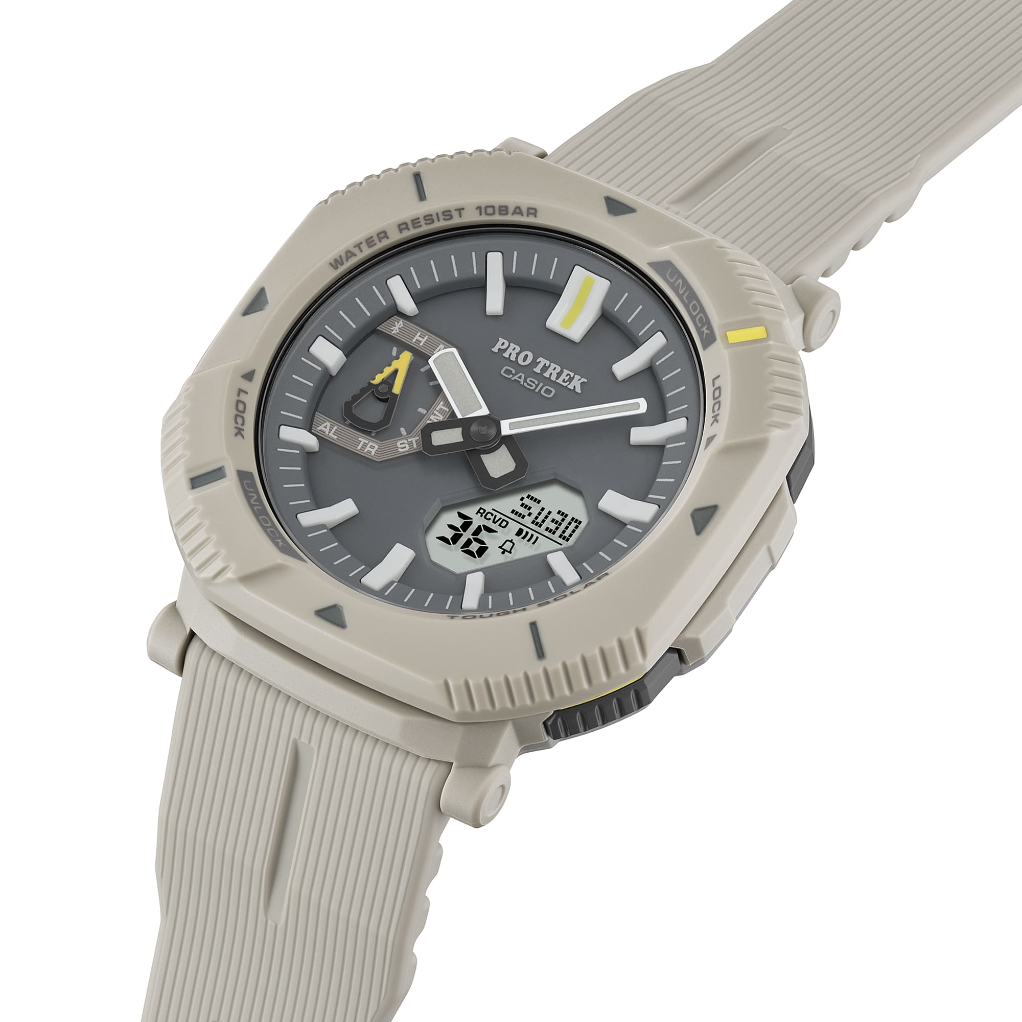 Casio Protrek DUO Solar Grey Resin Band Watch PRJB001-7D