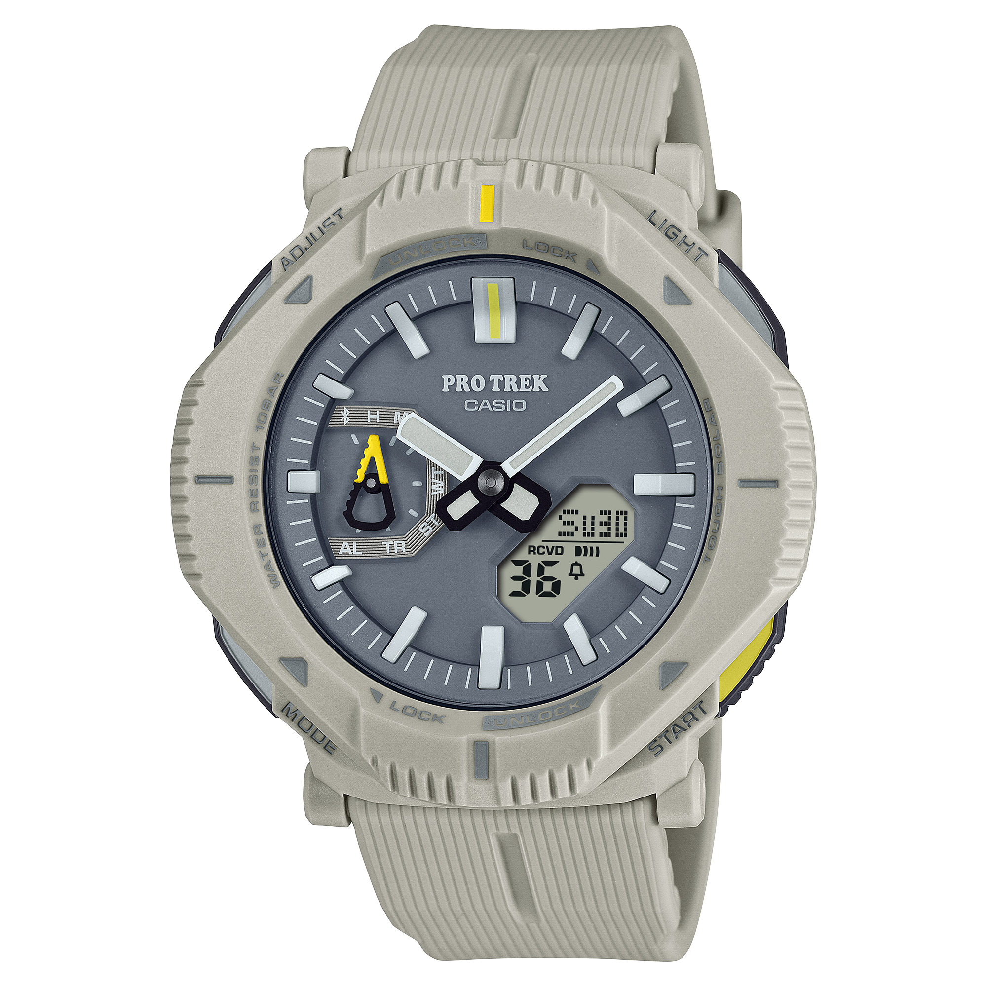 Casio Protrek DUO Solar Grey Resin Band Watch PRJB001-7D