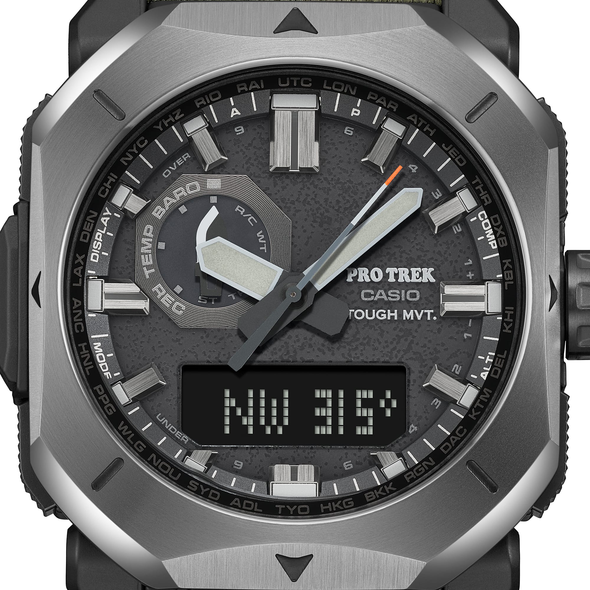 Casio Protrek Climber Line Solar Black Dial Watch PRW6900YB-3D