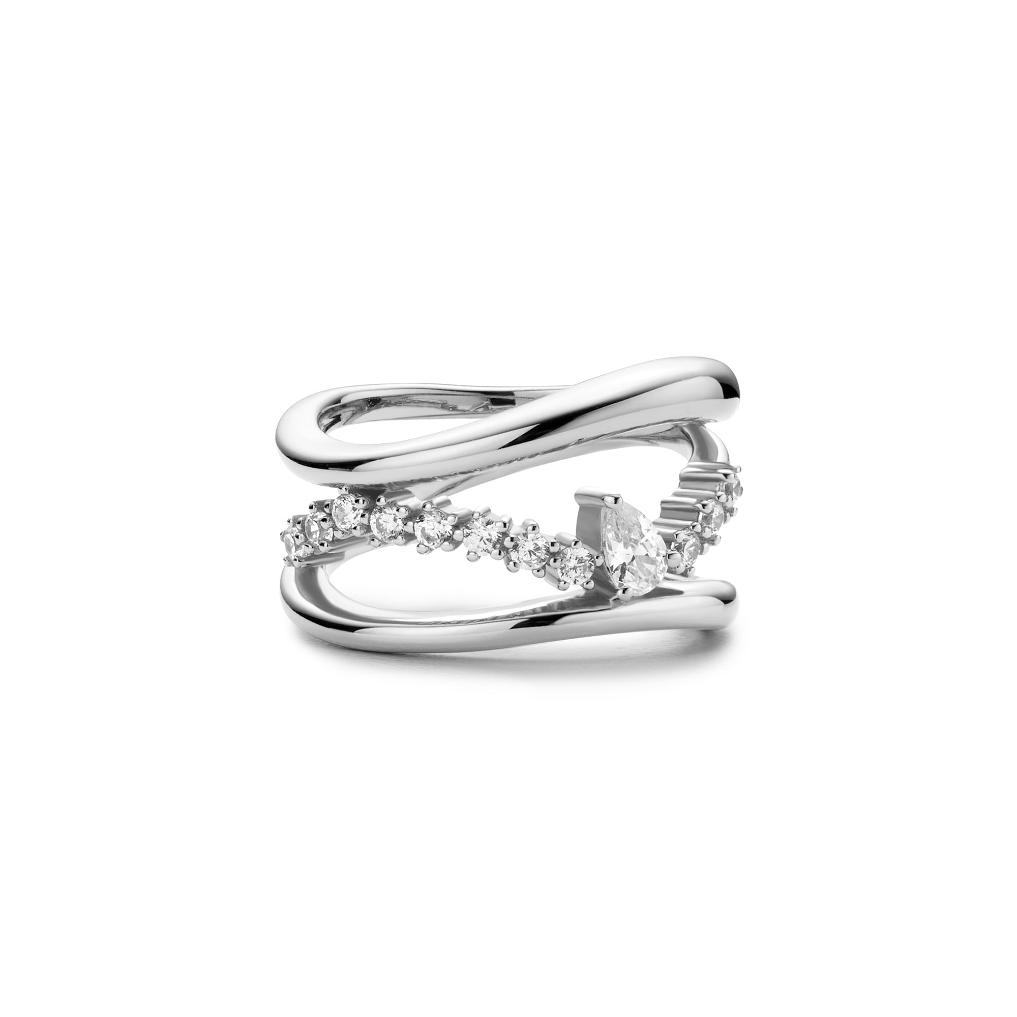 Ania Haie Silver Sparkle Ring Fashion Forward Affordable Jewelry