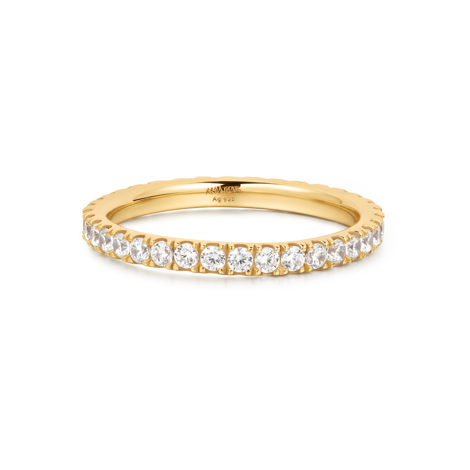 Ania Haie Gold Pave Ring Modern Statement Affordable Luxury Jewelry