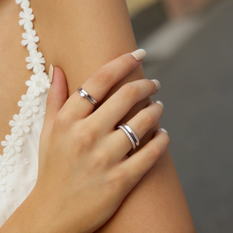 Ania Haie Silver Classic Slim Stacking Ring