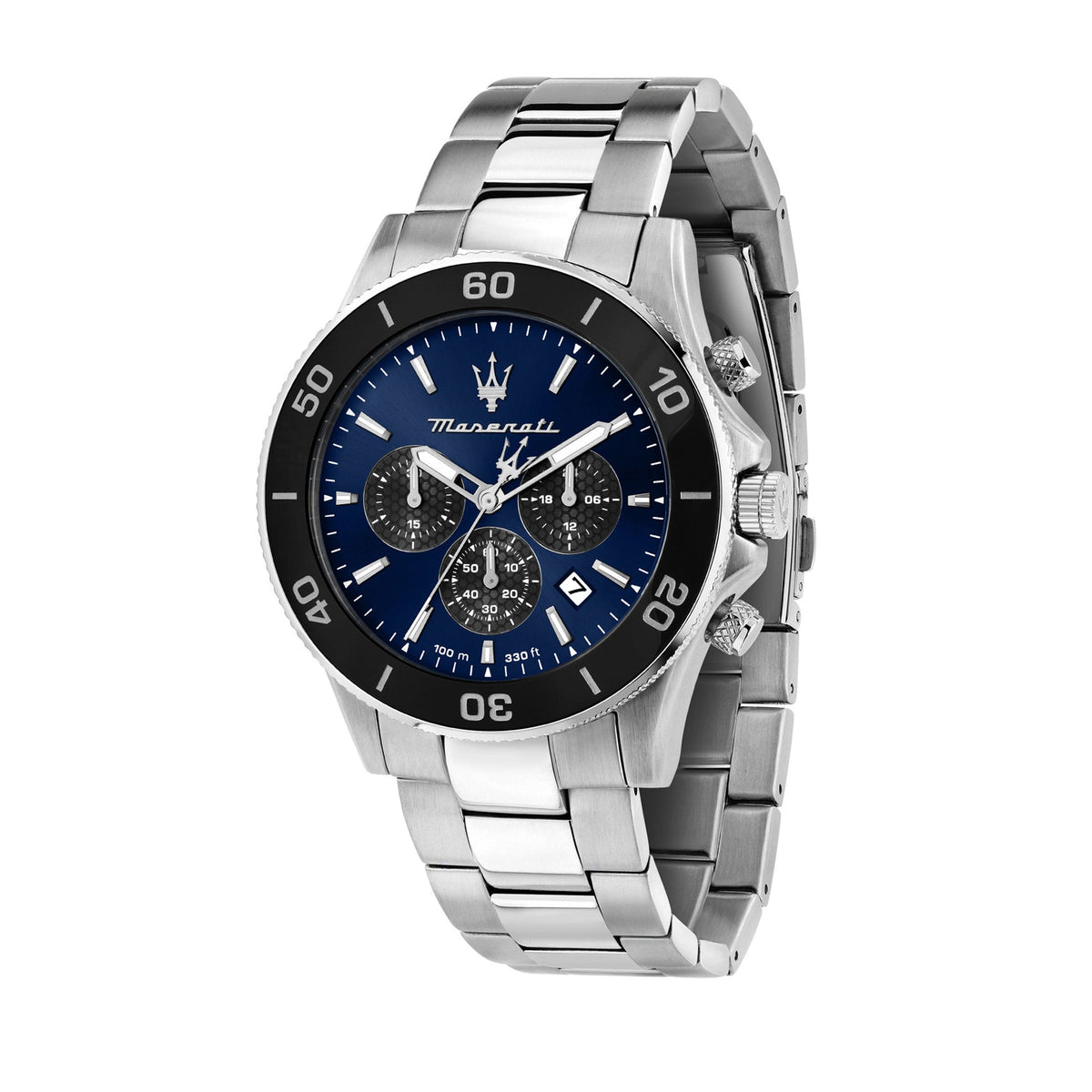 Maserati Competizione 43mm Blue Dial Stainless Steel Strap Watch