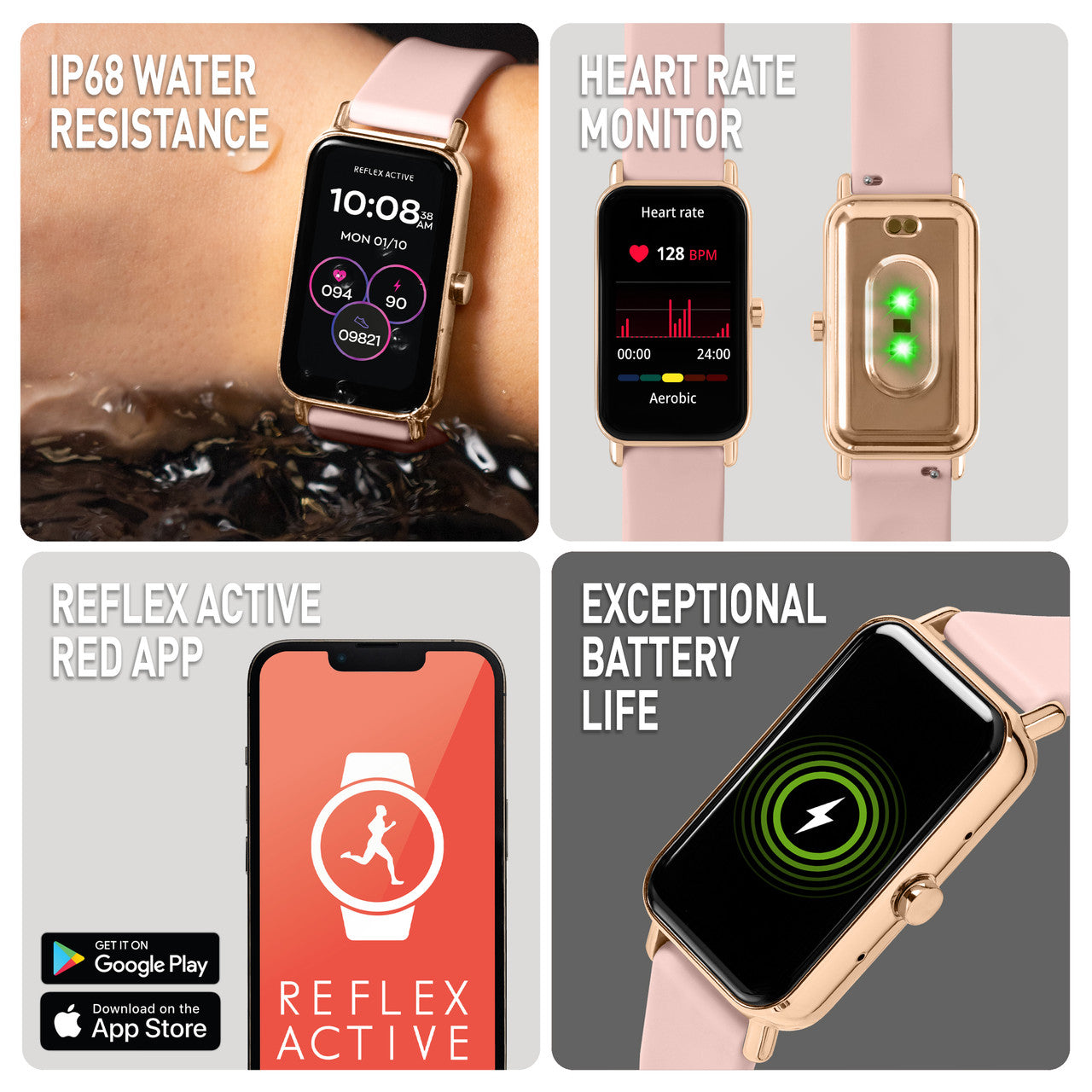 Reflex Active Series Nexus Pink Strap