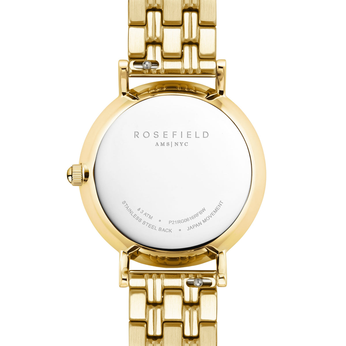 Rosefield Small Edit Chocolate Brown Dial Gold-Tone Bracelet Watch SEBGSG-SE05