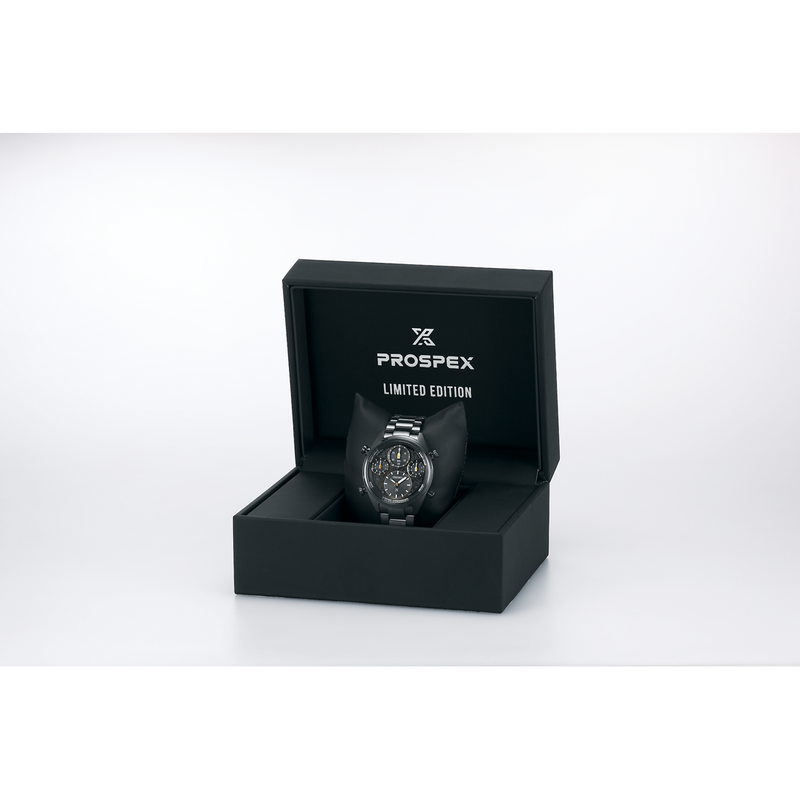 Seiko Prospex 1/100th Limited edition 4,000 Pieces Speedtimer All Black SFJ007P