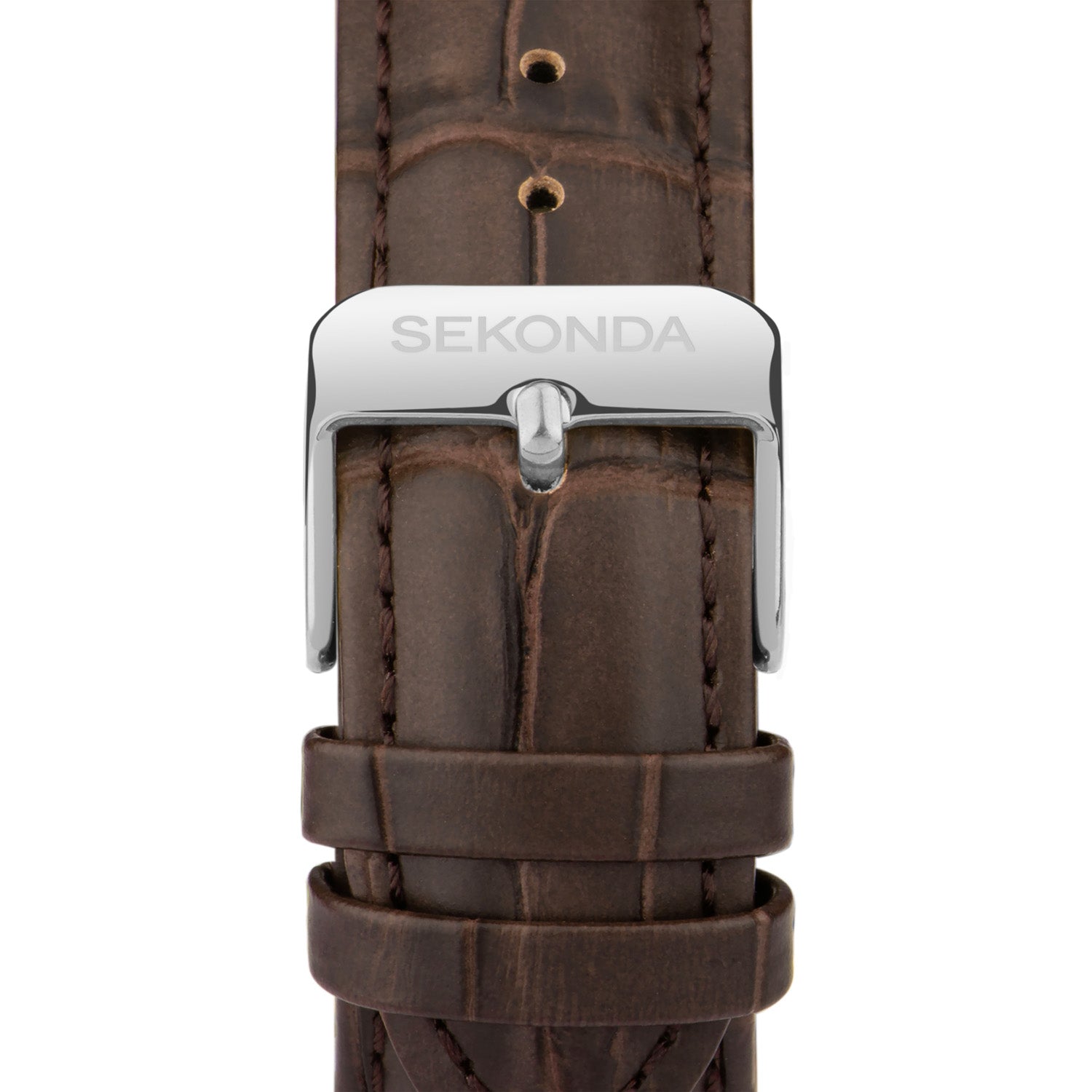 Sekonda Armstrong Moonphase 40mm Mens Luxury Brown Band Watch