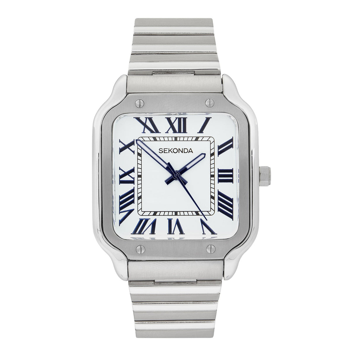 Sekonda Rene White Dial 39mm Mens Watch Silver SK30285