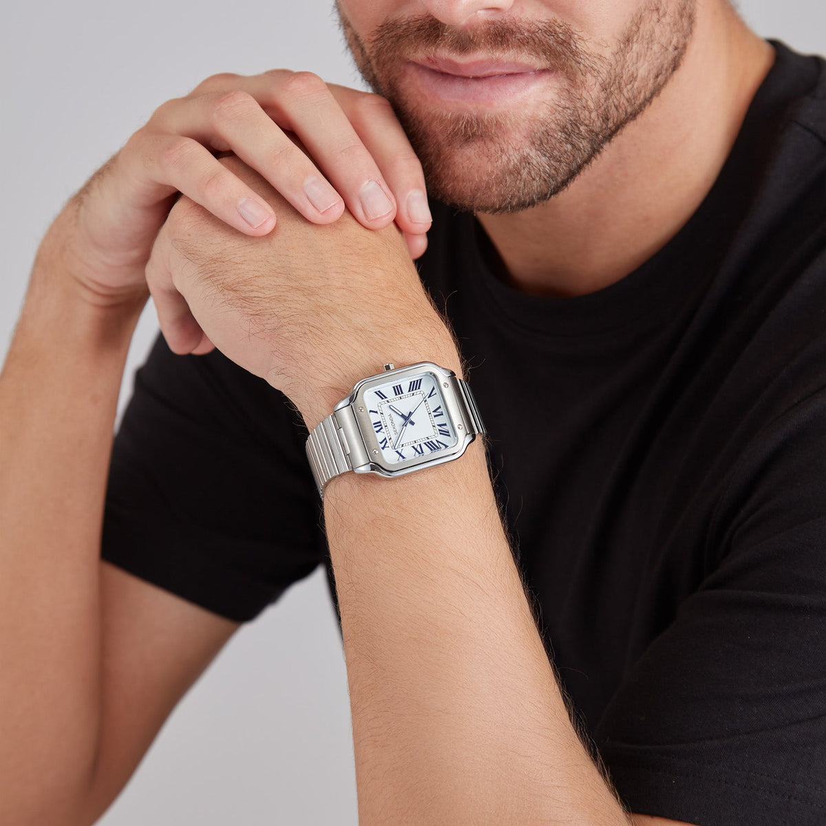 Sekonda Rene White Dial 39mm Mens Watch Silver SK30285