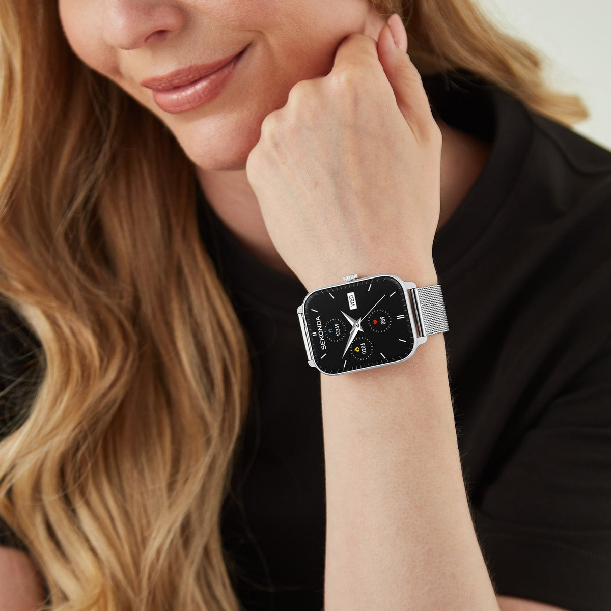 Sekonda Smart Motion Black Dial Silver Steel Unisex Watch SK30365 view 4