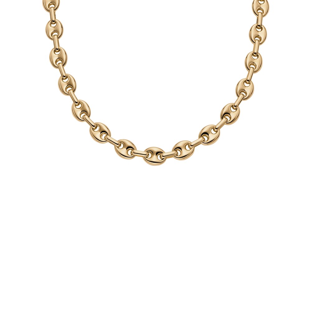 Skagen Moderne Stak Gold-Tone Brass Chain Necklace SKJ5017710