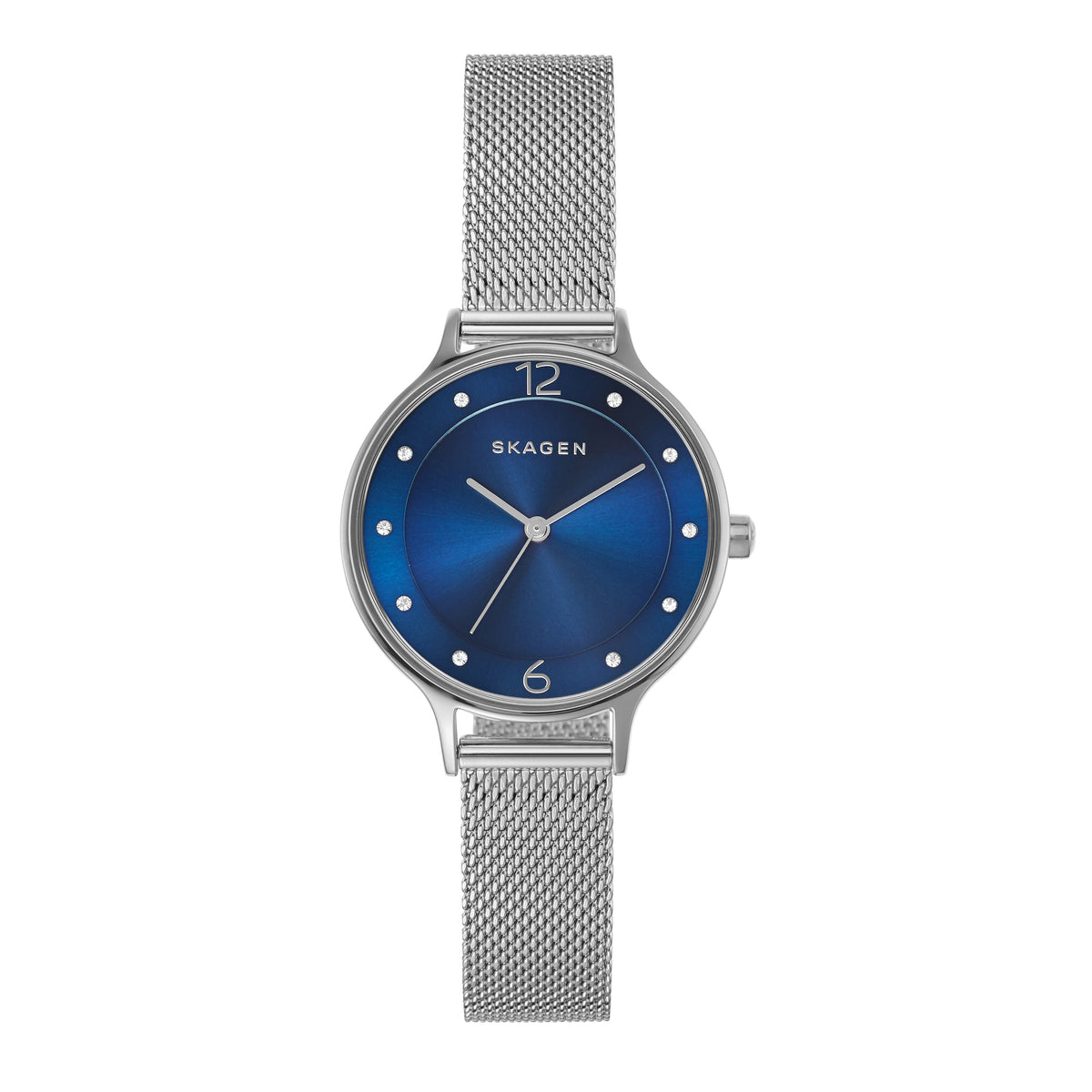 Skagen SKW2416 Anita Sub-Eye Steel Link Watch With A Blue Dial Skagen Anita Blue Dial Ladies Stainless Steel Watch SKW2416  main image 2