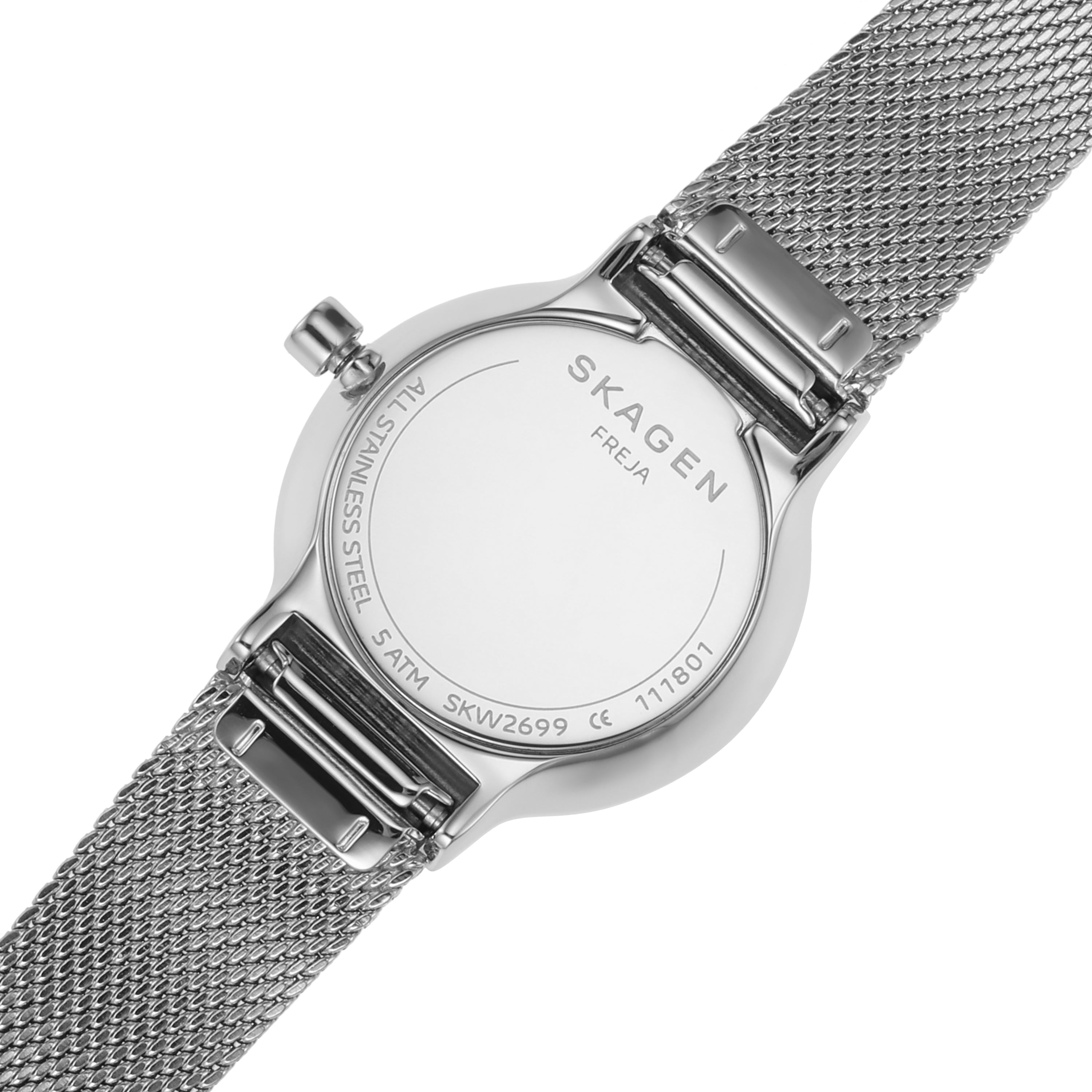 Skagen Freja Lille Two-Tone Steel Mesh Strap Watch SKW2699