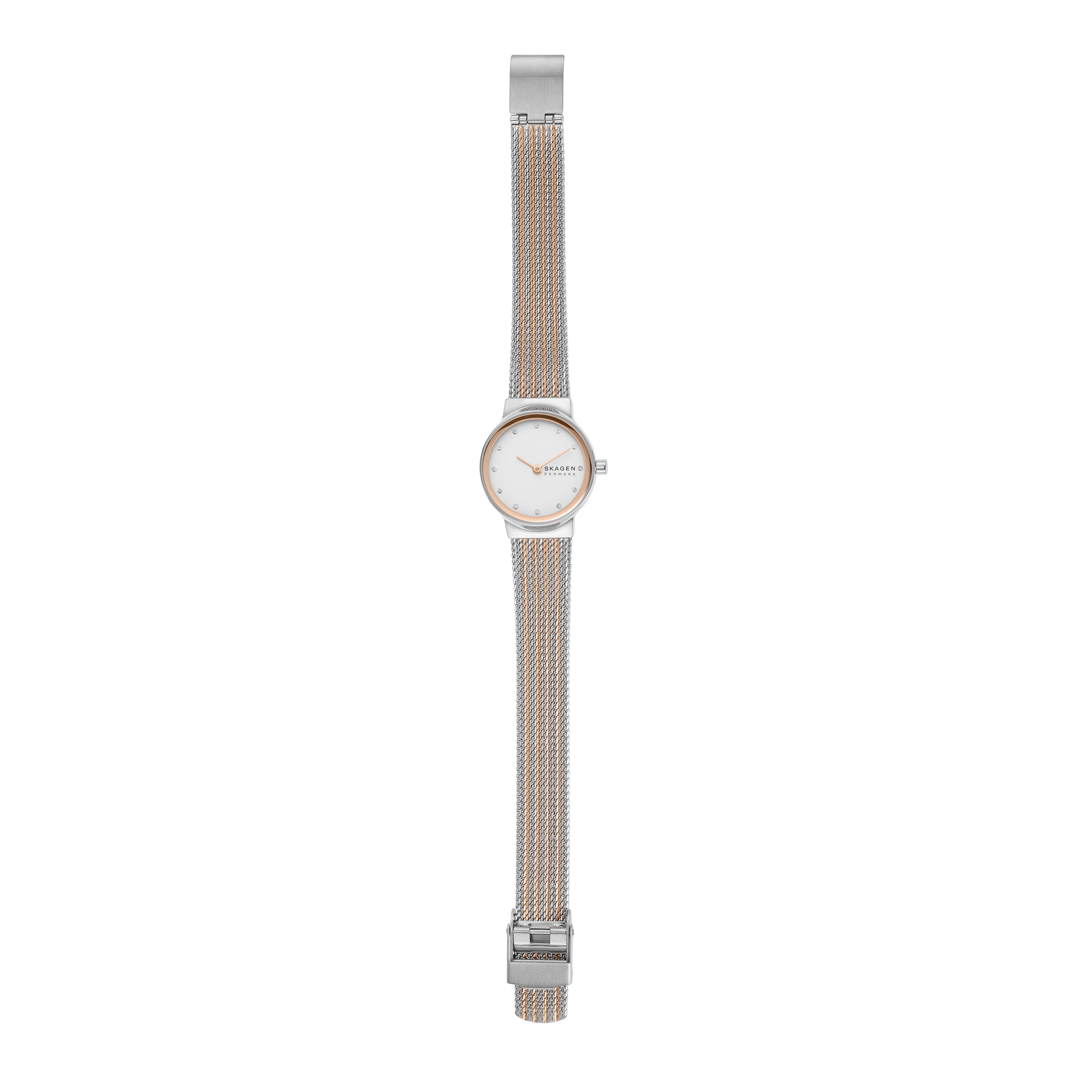 Skagen Freja Lille Two-Tone Steel Mesh Strap Watch SKW2699