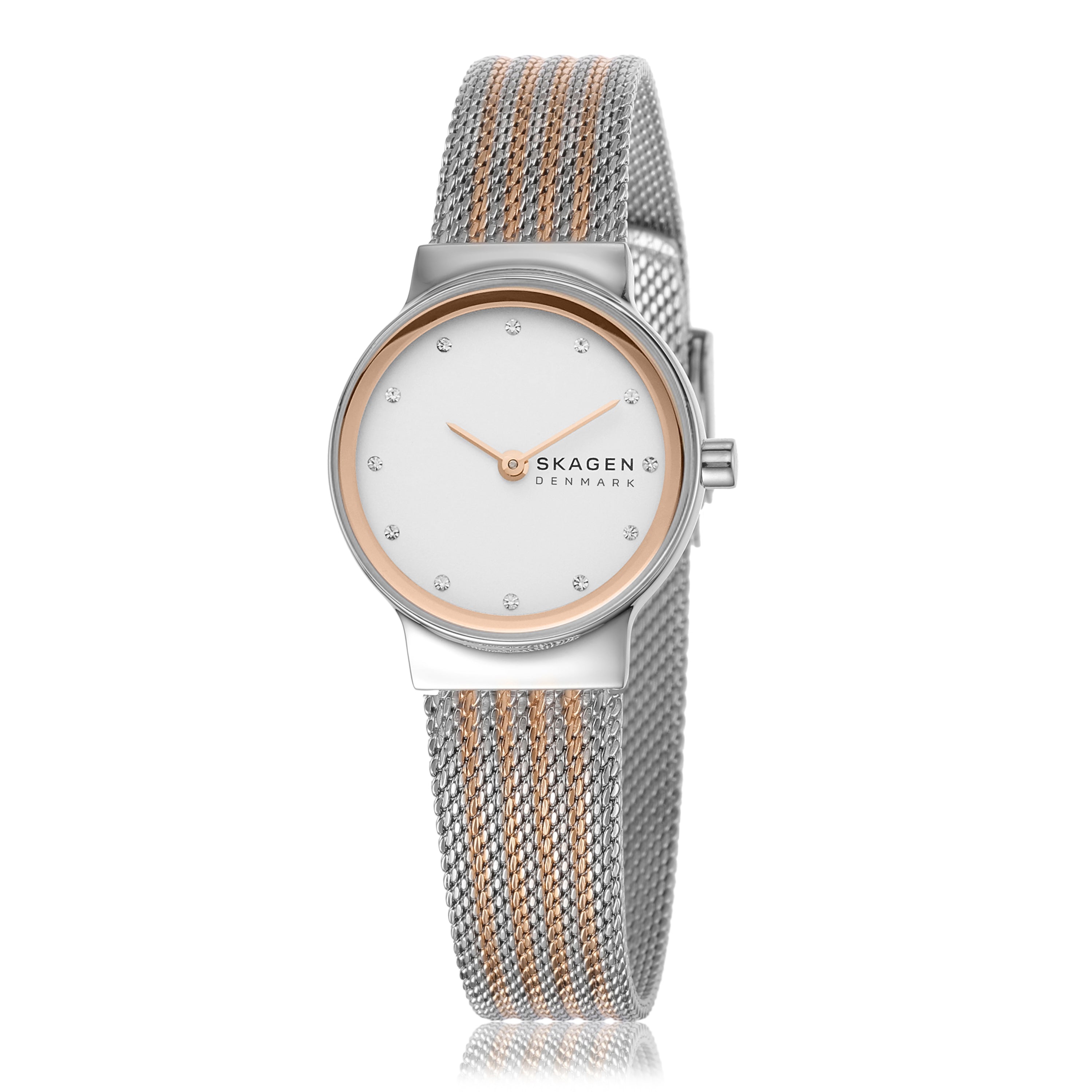 Skagen Freja Lille Two-Tone Steel Mesh Strap Watch SKW2699
