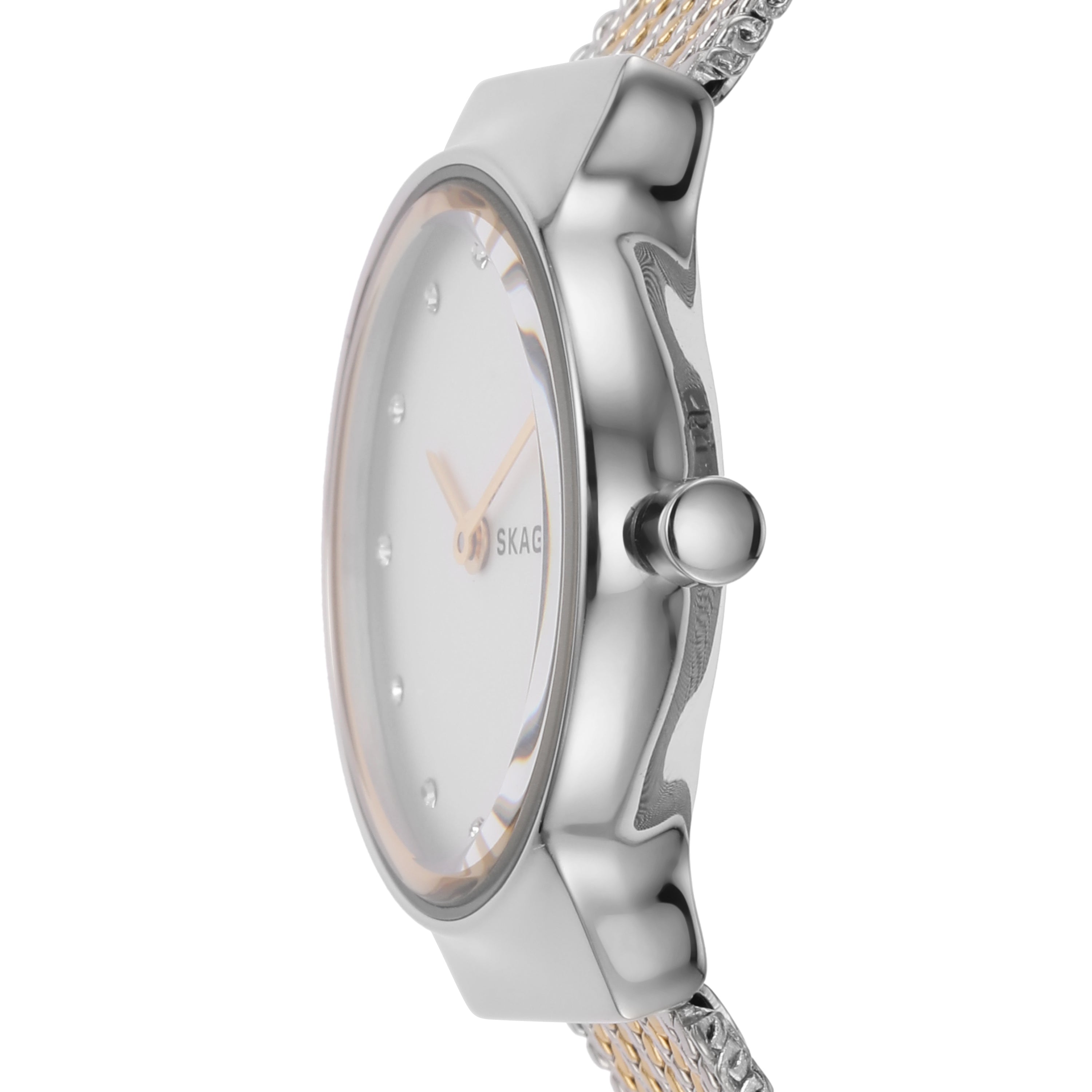 Skagen Freja Lille Two-Tone Steel Mesh Strap Watch SKW2699