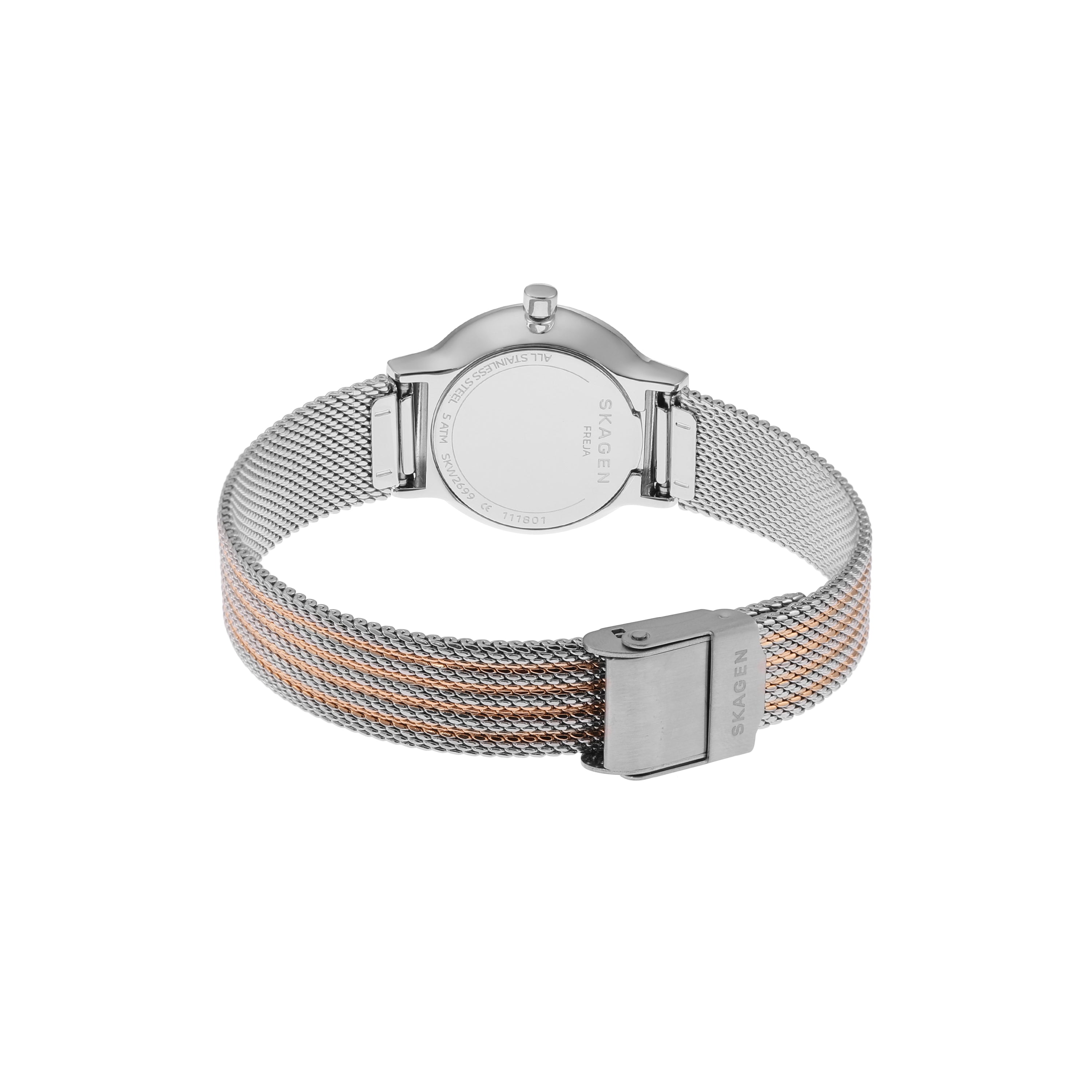 Skagen Freja Lille Two-Tone Steel Mesh Strap Watch SKW2699