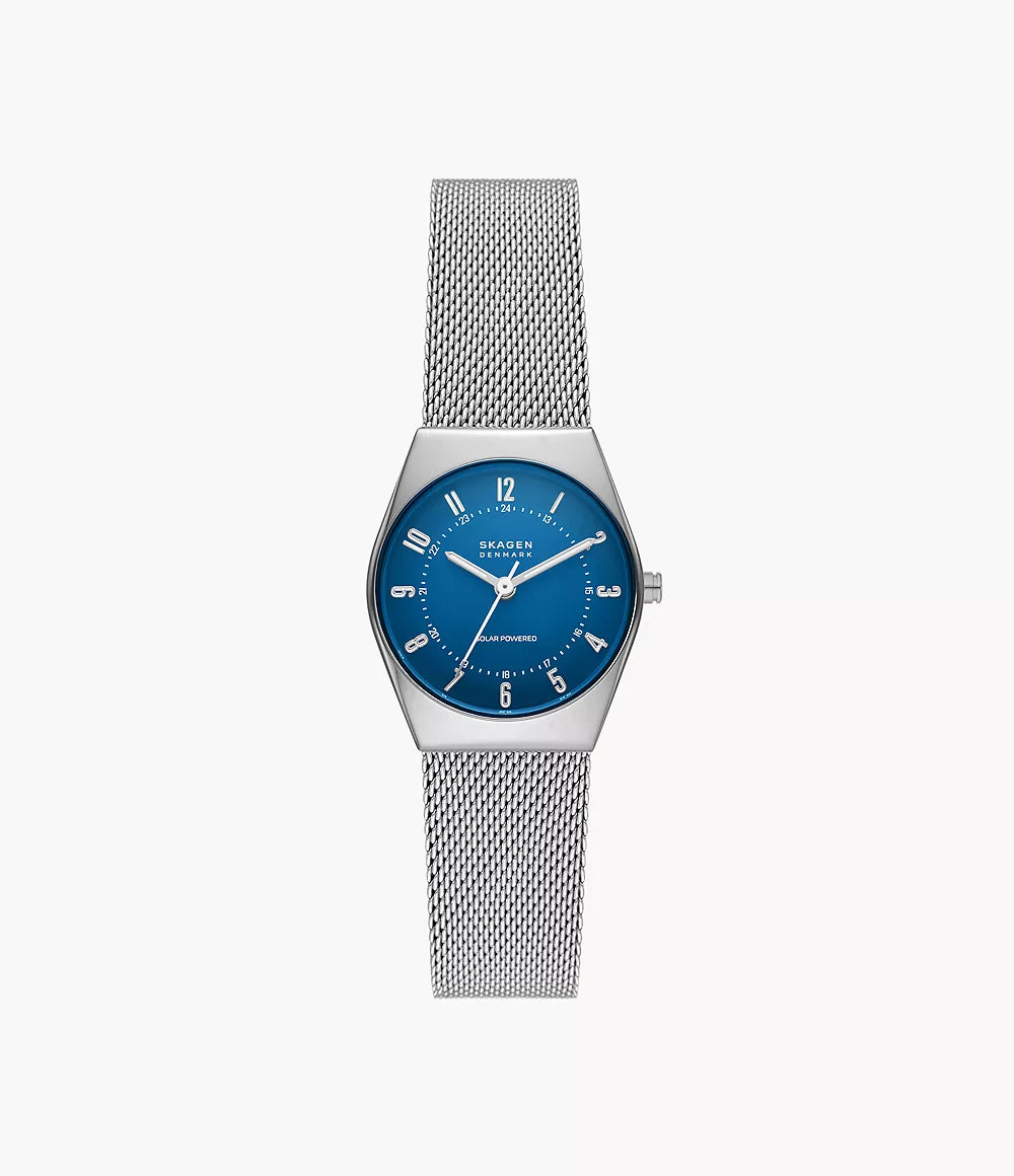 Skagen Lille Grenen Stainless Steel Mesh Solar Watch SKW3080 – Eco-Conscious and Elegant