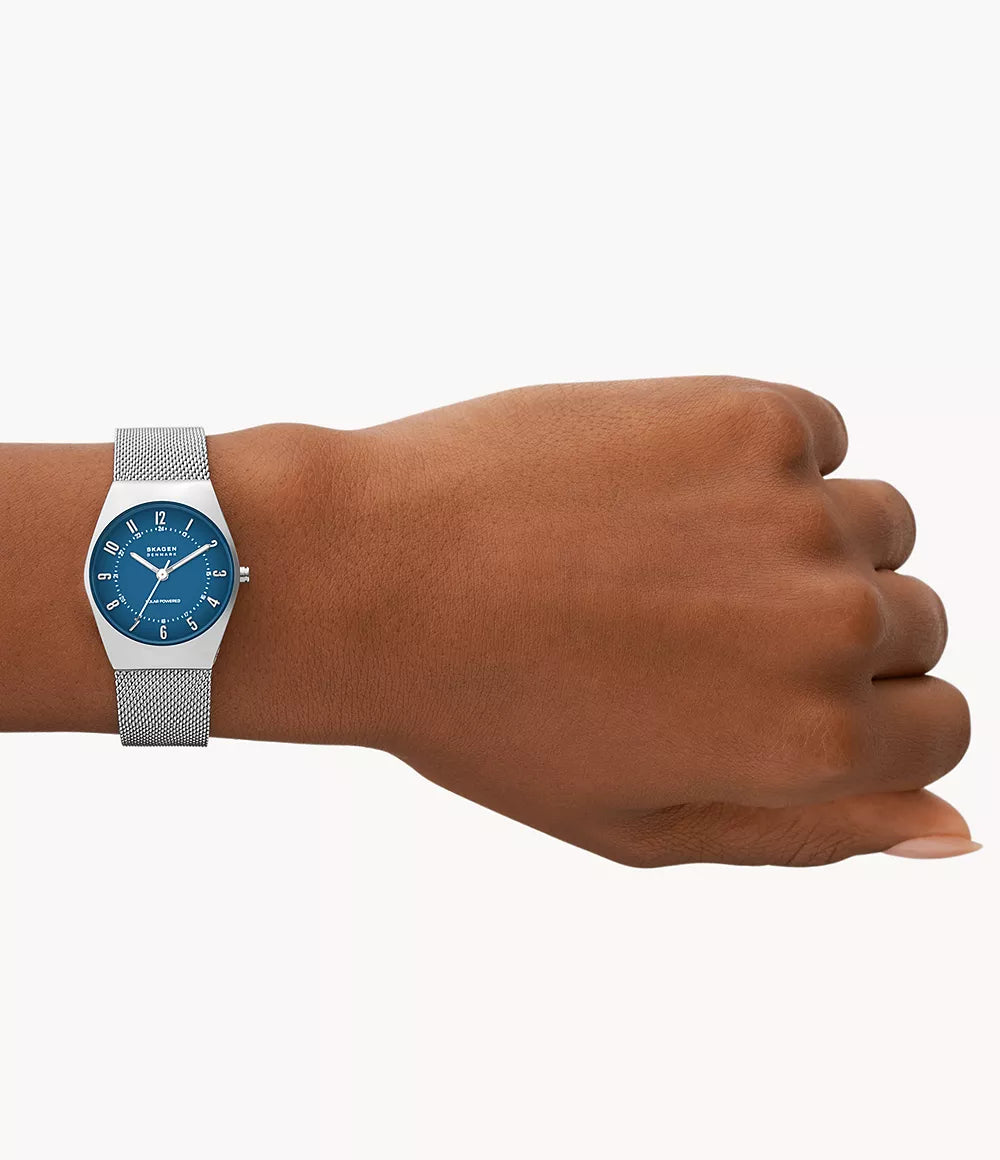 Skagen Lille Grenen Stainless Steel Mesh Solar Watch SKW3080 – Eco-Conscious and Elegant