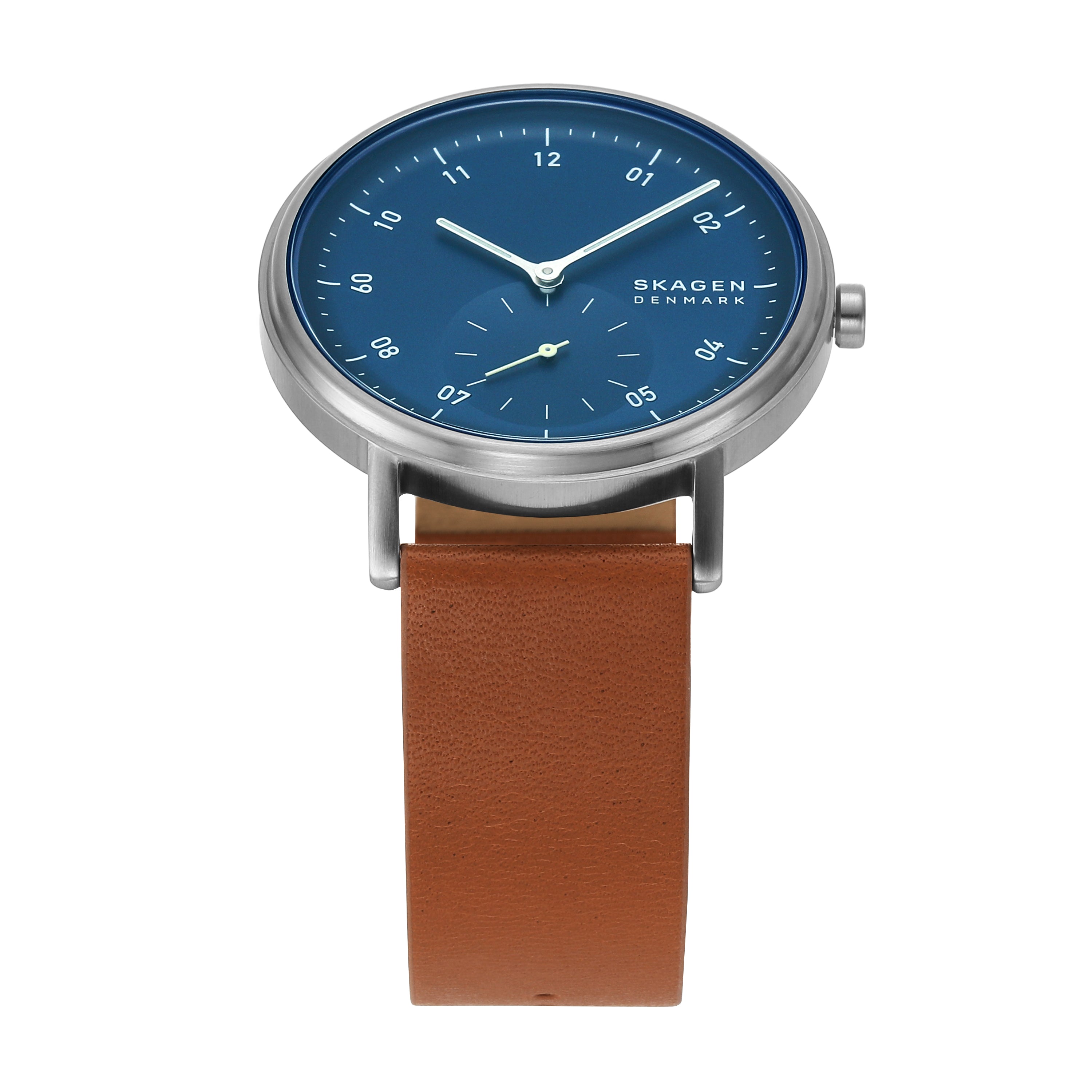 Skagen Kuppel Stylish Leather Strap Watch SKW6888