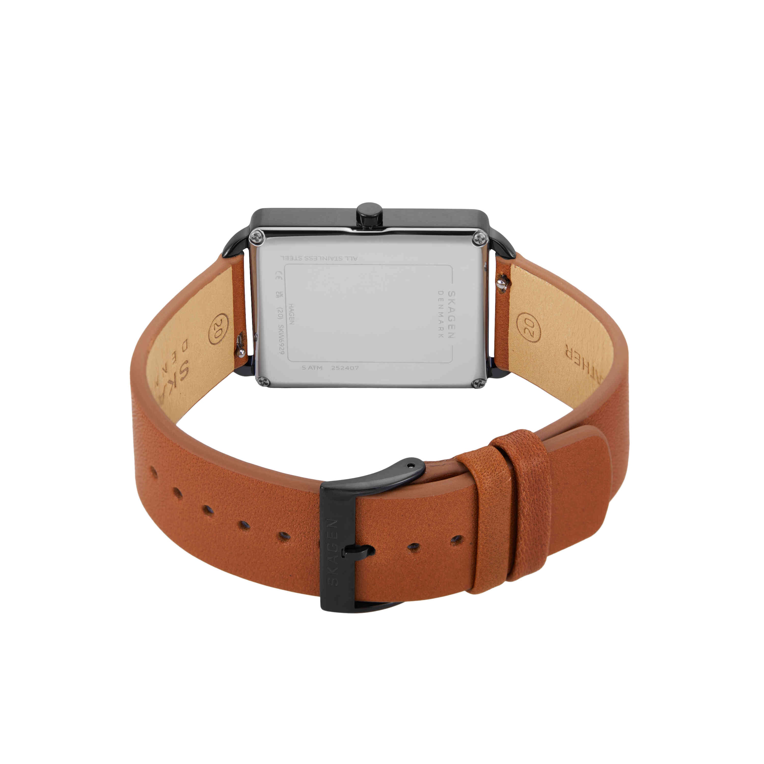 Skagen Hagen Leather Strap Watch SKW6929