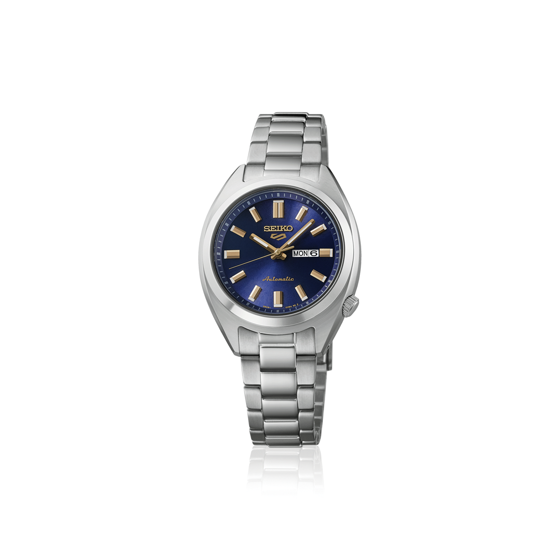 Seiko Automatic Blue Dial Sports Stainless Steel Women's Watch SRE021K