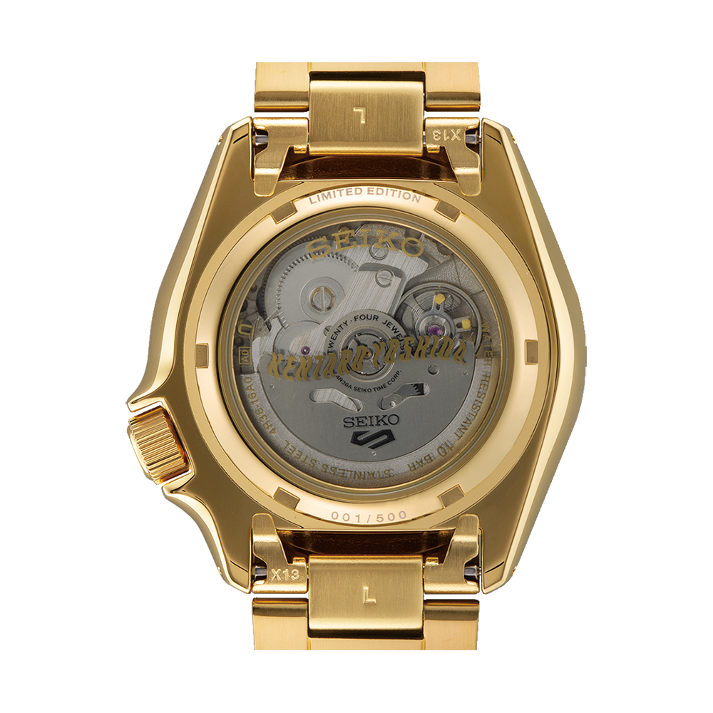 Seiko 5 Kentaro Yoshida Limited Edition “Time Goes by Forever” All Gold SRPL26K