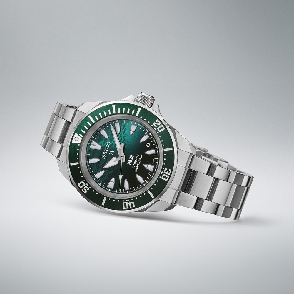 Seiko Prospex Diver Watch 200M Green Dial Stainless Steel Elegance SRPL53K