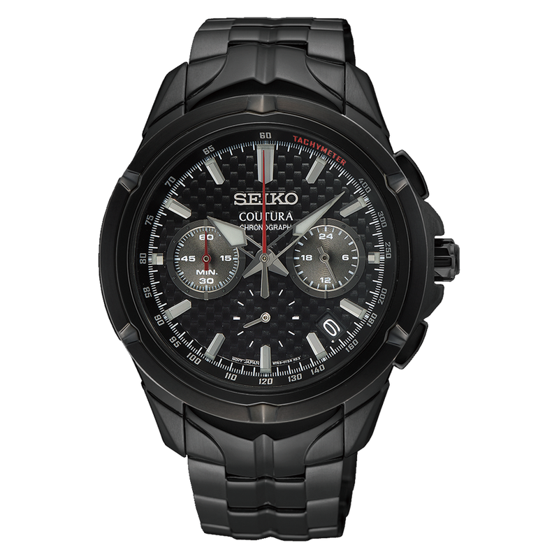 Seiko Coutura Carbon Fibre Dial Chronograph Watch SSB443P Watch