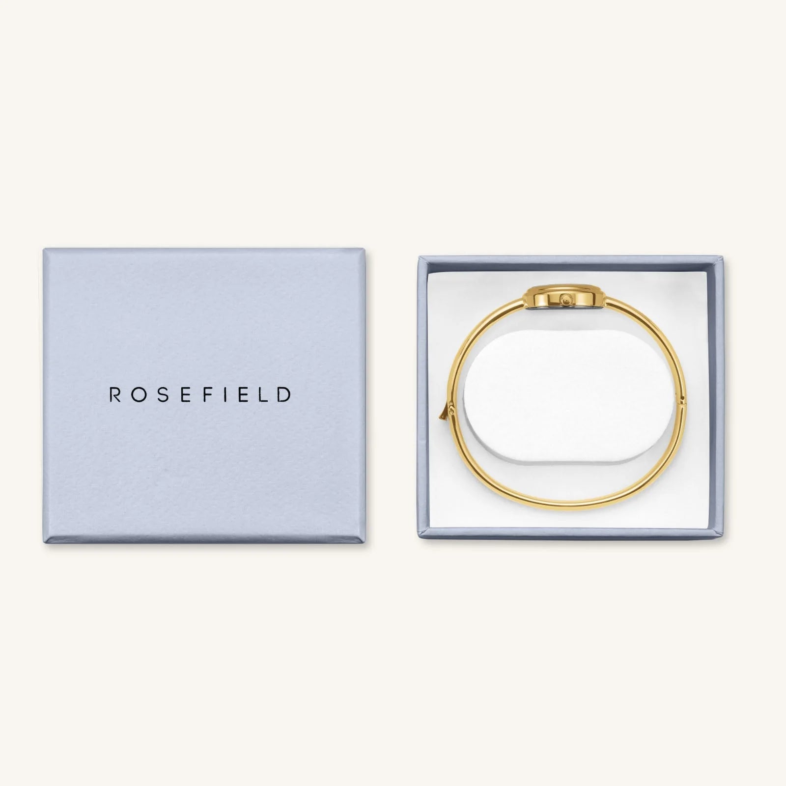 Rosefield Bangle S Gold White Mother of Pearl Dial STWGSG-ST04