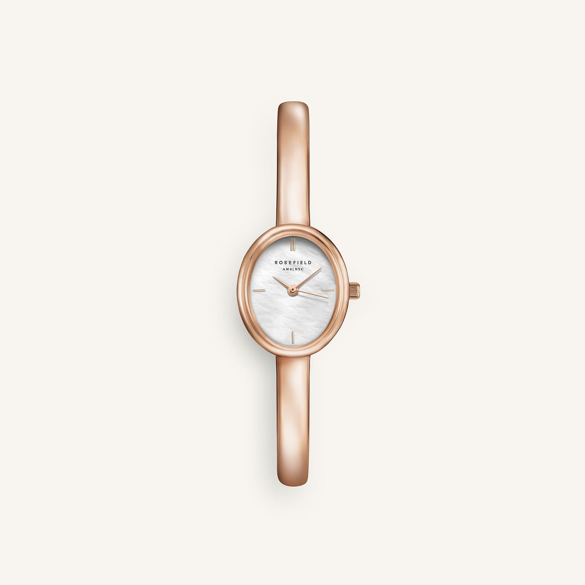 Rosefield Studio Bangle S Mother of Pearl Rose Gold Watch STWRSR-ST08