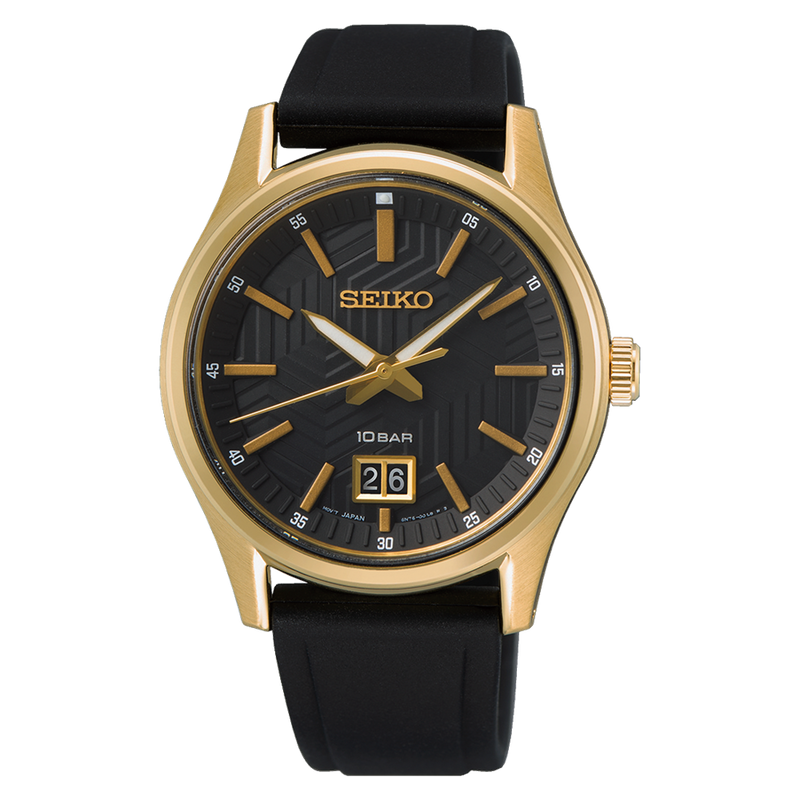 Seiko Daywear Gold Case Men s Watch SUR560 Watch Direct