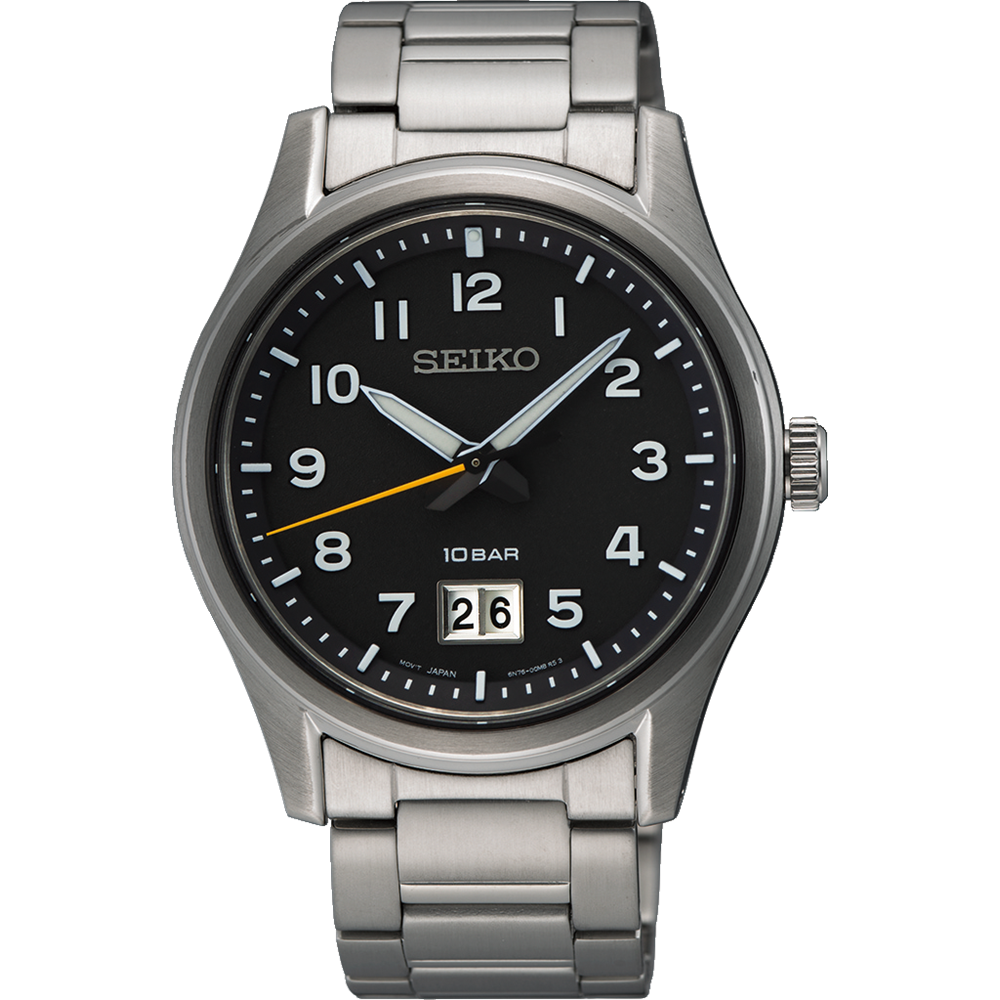 Seiko Conceptual Series Black Dial Stainless Steel Watch SUR569P