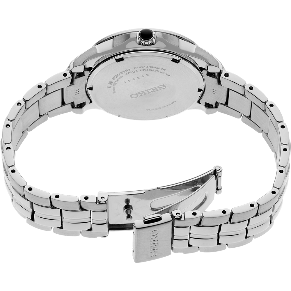 Seiko Coutura Analogue Pink Dial Stainless Steel Watch SUR589P-9