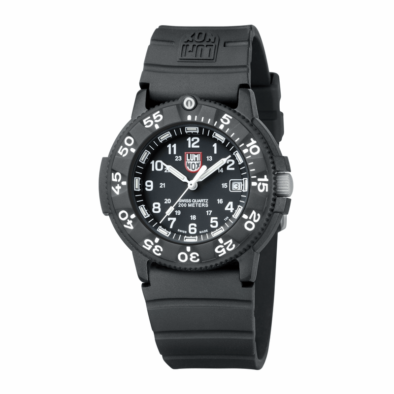 Luminox Navy SEAL Dive Watch Black Rubber Watch Direct