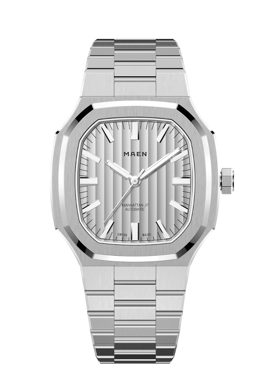 MAEN Manhattan 37 Ice Grey No Date Automatic Watch M2.1.6