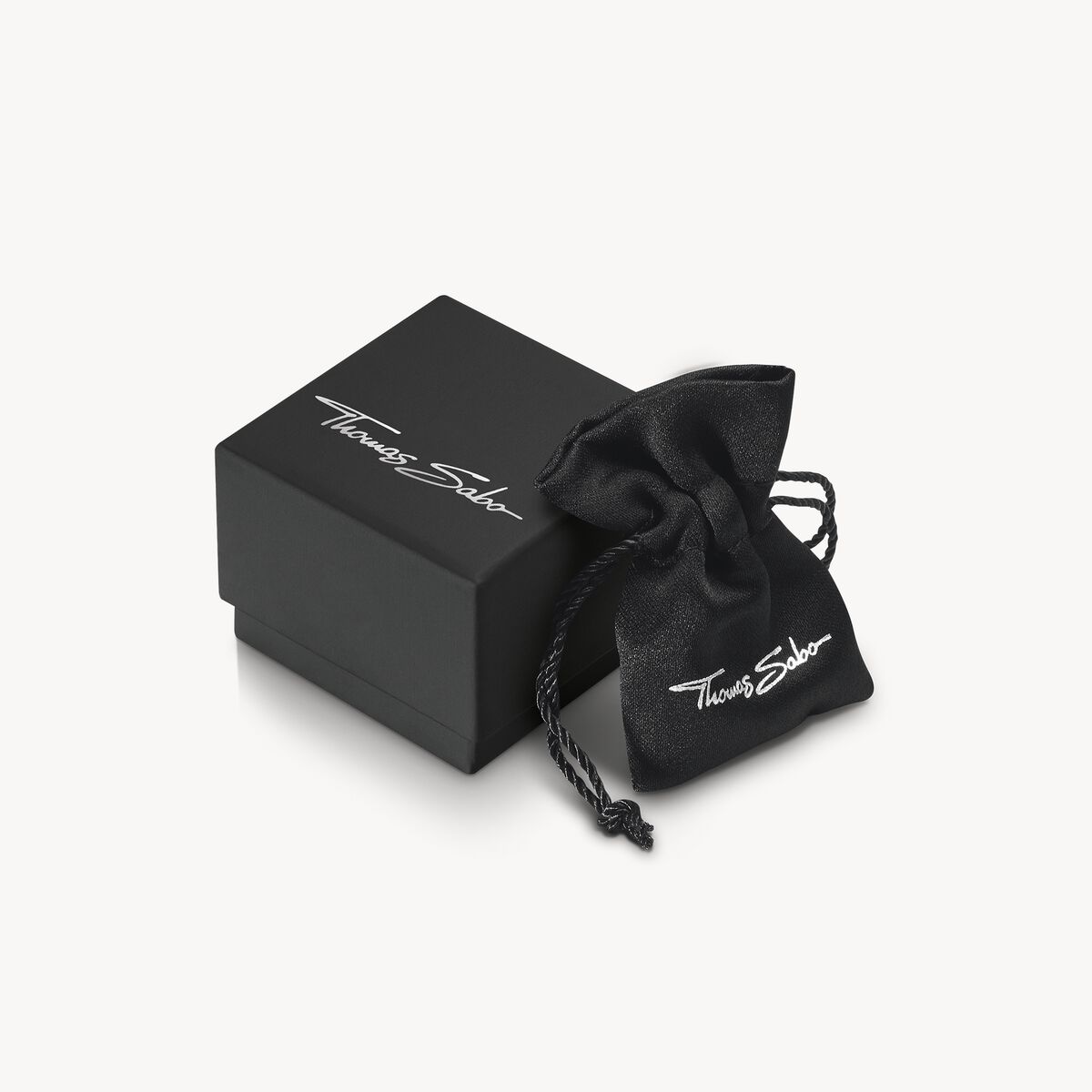THOMAS SABO Signet Ring Compass Black Zirconia