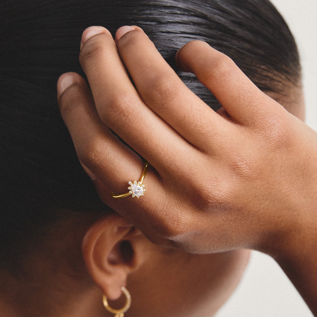 Thomas Sabo Ring with zirconia in teardrop shape TR2479MY50