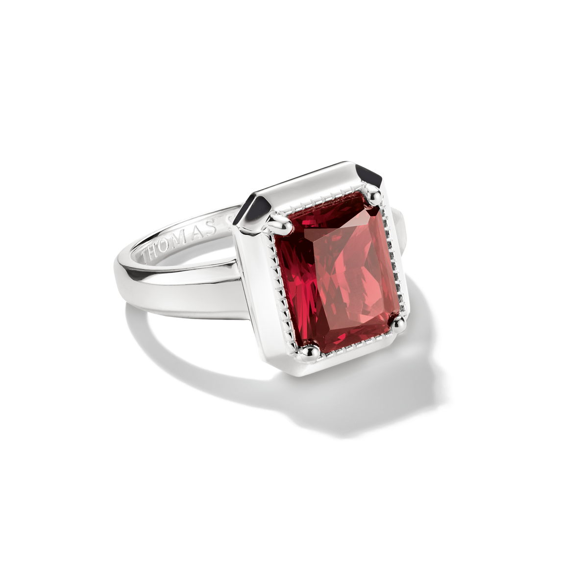 Thomas Sabo Ring with Red Zirconia Stone TR2528RE52