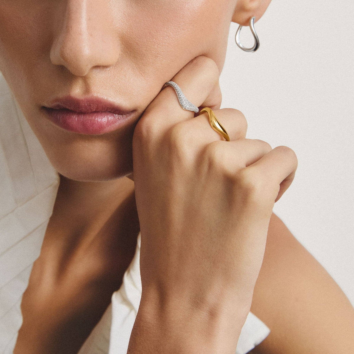 Thomas Sabo Ring in wave shape TR2544MY50