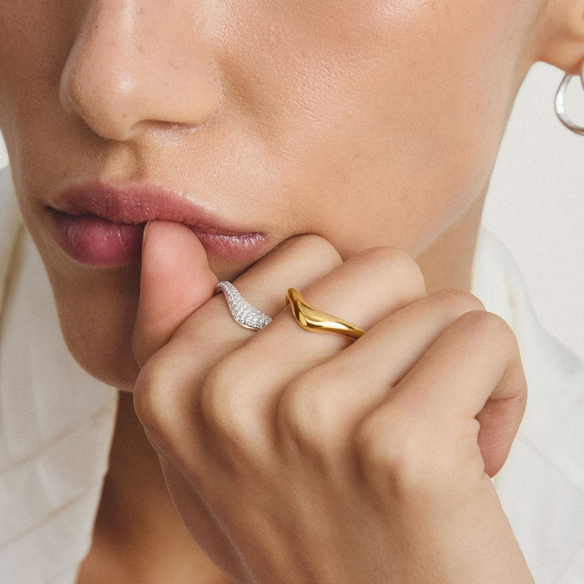 Thomas Sabo Ring in wave shape TR2544MY50