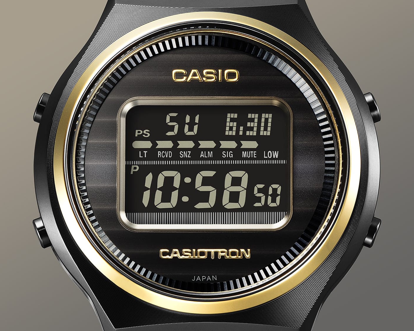 Casio Casi0tron Black Stainless Steel Watch TRN50ZE-1A