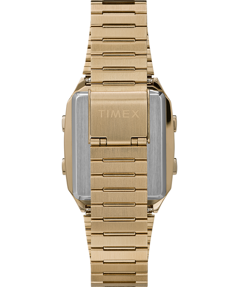 Q Timex Reissue Digital LCA 32.5mm Stainless Steel Bracelet Watch TW2U72500
