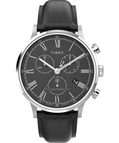 Timex Waterbury Classic Chronograph 40mm Leather Strap Men s Watch TW2U88300