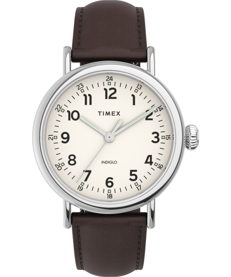 Timex Standard 40mm Leather Strap Watch TW2V27800