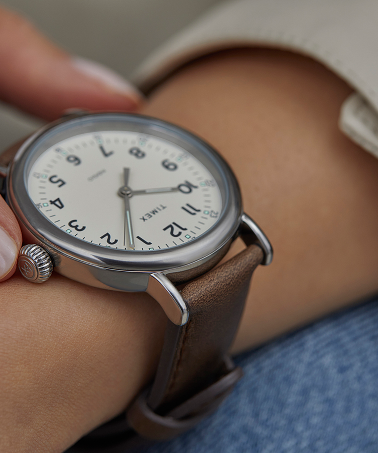 Timex Standard 40mm Leather Strap Watch TW2V27800
