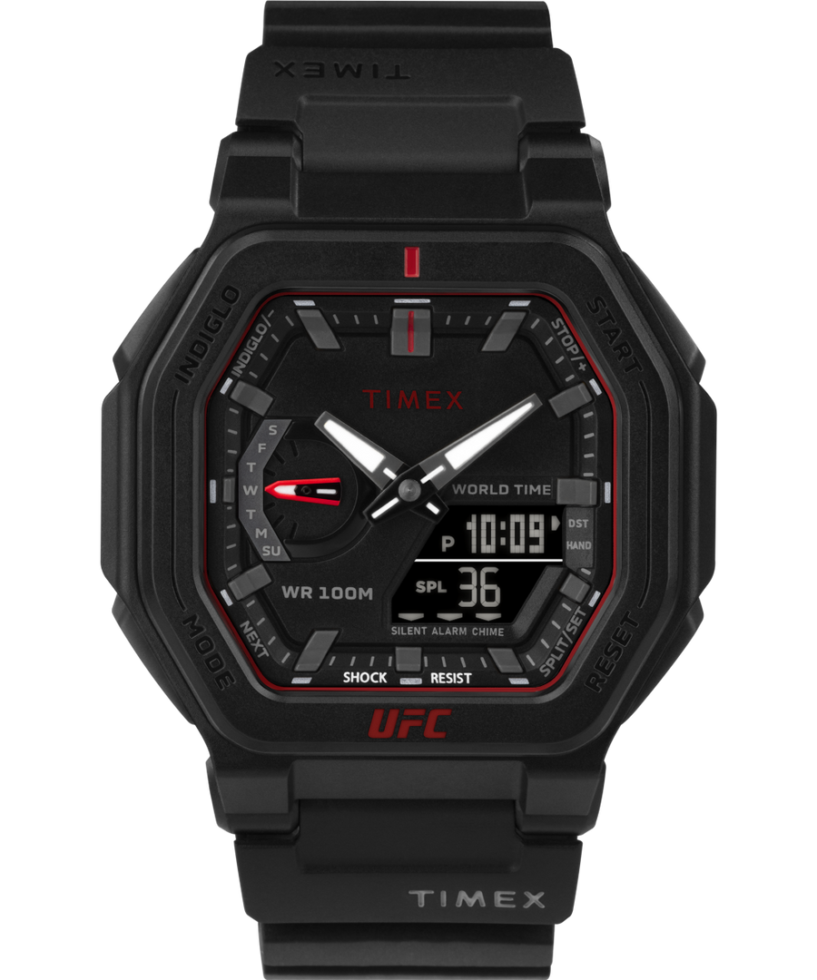 Timex UFC Colossus Fight Week 45mm Resin Strap Watch TW2V55200