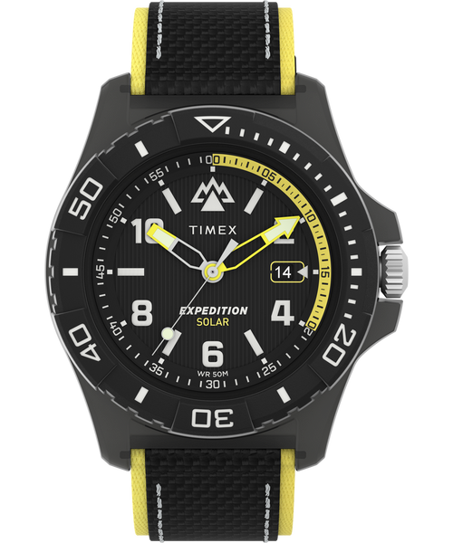 Timex Expedition 46mm Black Dial Fabric Strap Watch TW2V66200